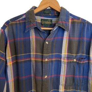 Crossbow Vintage Men's Flannel Shirt Size Large